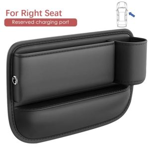 Cammuo Multifunction Car Seat Gap Organizer Storage Box Pocket with Cup Holder Seat Universal Crevice Side Storage Wallet Keys Card