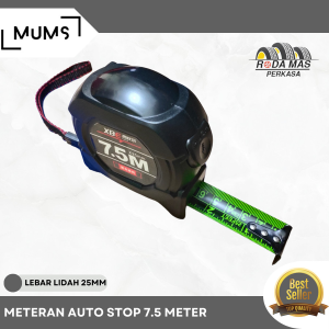 Rm - Tape Measure Meteran Otomatis Auto Stop Autostop 5 7.5 75 10 Meter