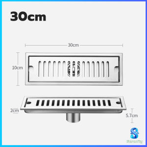 Serenity ตะแกรงน้ำทิ้งยาว ตะแกรงกันกลิ่น กันแมลง ชุปสแตนเลส รุ่นยาว ระบายเร็วกว่าเดิม 20cm 30cm 40cm floor drain