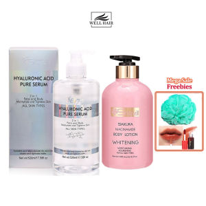 Ashley Shine ACID Hyaluronic Pure Serum 2 in 1 Face and Body Moisturizes Tightens Skin 520ml AS4023