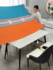 Table Cloth Pvc Oilproof ＆ Waterproof Tablecloth Antifouling No-Wash Table Cover 4/6/8/10 Seater