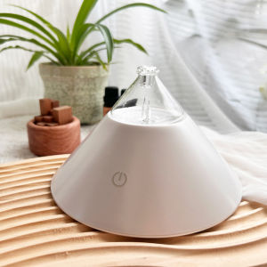 FLOWEROMA Mountain View Essential Oil Nebulizer Diffuser for  Aromatherapy Warm nightlight Intermittent Mist Frangance for Office Spa