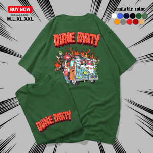 KAOS DISTRO DUNE PARTY - KAOS PRIA DAN WANITA LENGAN PENDEK UKURAN M.L.XL.XXL ATASAN KERAH BULAT BERBAHAN KATUN - ATASAN PRIA WANITA COD