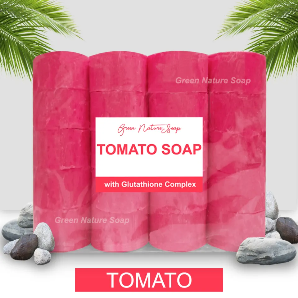 ORIGINAL] Tomato Soap with Glutathione & Collagen effect - Natural &  Organic Effective Whitening Round Bar Beauty Soap Skin Care Womens & Mens  Care by Green Nature | Lazada PH