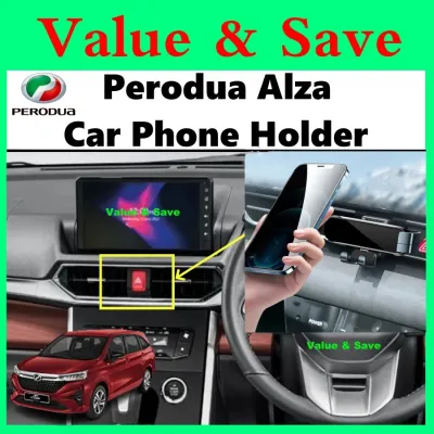 Perodua Alza 2022 - 2026 Custom Fit Gravity Phone Holder Air Vent Aircond Mobile Holder Gravity M4