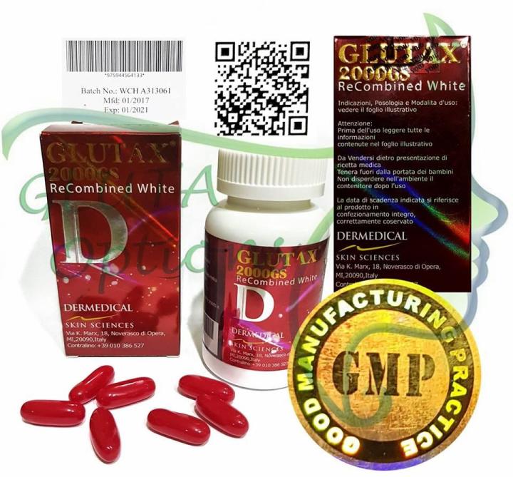 Glutax 2000GS Recombined White Oral Glutathione 60 softgels