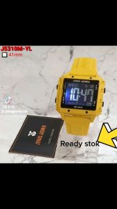Jam Tangan Wanita Jonas Jasmin 5310 Tali Rubber Digital Original