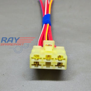 SOKET KABEL KIPROK REGULATOR HONDA SUPRA X 125 HELM IN FI NEW SUPRA X 125 FI BLADE FI KABEL AVS 3MM