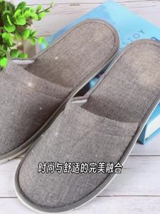 In-Stock Linen Slippers For Hotels Guesthouses Inns And Beauty Salons Thickened Available In Bulk With Logo Printing 10 Pairs With Free Shipping