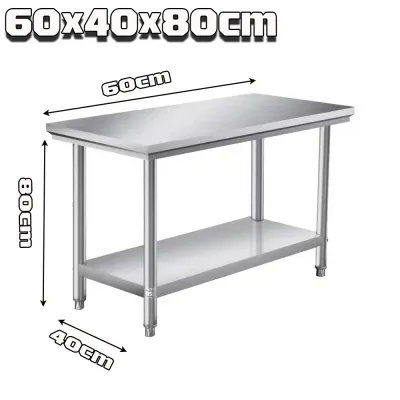 Meja dapur gas Kitchen table rack Kitchen island Stainless steel table top Meja dapur Table top kitchen Working table