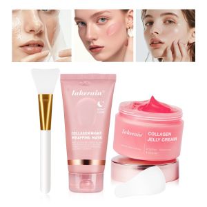 RXHWF Moisturizing Wrapping Peel Off Facial  Smooth Face Brightening Hydrolyzed Collagen  Improve Skin Elasticity Reduces Sagging Night Care  Night Repair