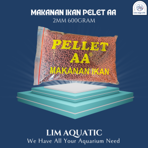 Makanan Ikan Pelet Aa 2mm 600gr  Pellet Koki  Makanan Koi