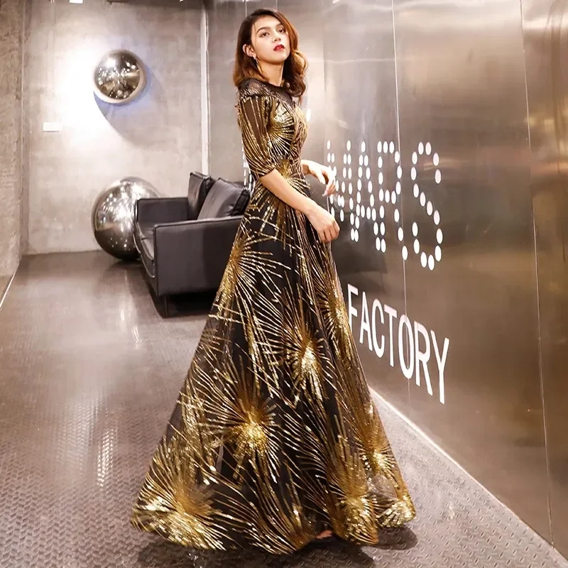 Black and best sale gold ball gowns