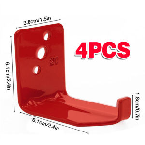 4pcs Fire Extinguisher Mount Bracket Holder L Shape Fire Extinguisher Wall Hanger Hook