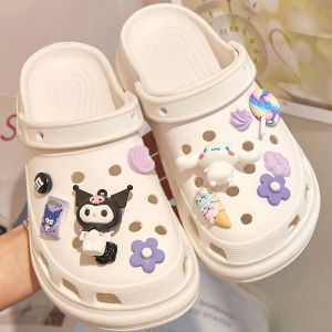 Cute Sanrio Cartoon 3D Doll Crocs Jibbitz Charms Ponyo Winnie Bear Fairy Dream StellaLou Shoe Buckle DIY Hole Shoe Accessories Shoe Flower Clogs Decoration for Crocs
