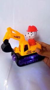 Truck Excavator Paw Patrol / Mainan Anak Beko Menyala dan Musik Otomatis
