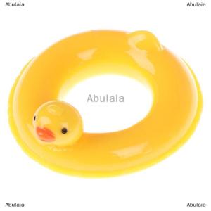 [COD] Abulaia 1:6 1:12 Dollhouse miniature yellow duck life swim ring for doll dollhouse decor