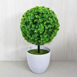 Azgalery PBP03 / Bunga Plastik Pot Bunga Hias Vas Tanaman Dekorasi Rumah Bonsai Artificial Flower Pajangan / COD