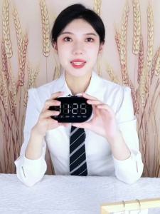 AI智能闹钟蓝牙音箱低音炮迷你小型多功能无线收款音响【大音量】AI intelligent alarm clock Bluetooth speaker subwoofer mini multifunctional wireless payment speaker [high volume]