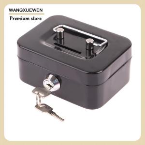 [COD] Money Safe Box Mini Cash Box Metal Key Money Bank Small Security Lock Box Portable Sturdy Lockable Boxes