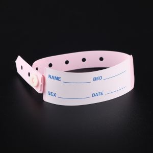 สายรัดข้อมือกันน้ํา กล่องละ 100 ชิ้น ป้ายชื่อ ป้ายชื่อผู้ป่วย แบบสายรัดข้อมือ สามารถใช้ได้ทั้งเด็กและผู้ใหญ่