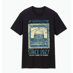 Spot goods Edisi Khas Palestine Stamp - Save Palestine. 100% Cotton Round Neck T Shirt. Kids & Adult [PrintingDottCom]