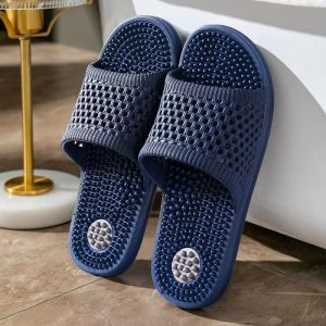 ZEEMIN Mans Summer New Foot Massage Slippers Soft Sole Non Slip Light Sole Of The Foot Particle Thorny Home Slippers Bathroom Slippes