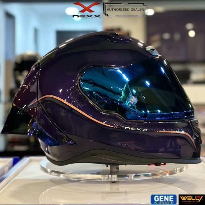 NEXX X.R3R X Pro Carbon Hagibis Purple Helmet 100% Original from ...