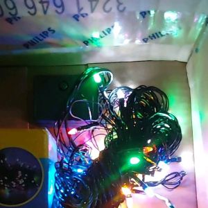 LAMPU TUMBLER 40 LED 8 METER WARNA WARNI KABEL HITAM NEW PALLAS