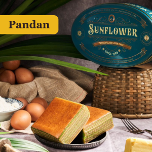 GPR Sunflower Layer Cake 100% Pure Butter No Preservatives Doorgift Raya & Raya Haji