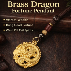 [Make a Fortune] Brass Zodiac Dragon Pendant Keychain Fashion Classic Jewellery Gift For Men Women