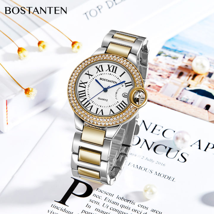 BOSTANTEN Small and Bright Ladys Watch Exquisite Quartz Watch
