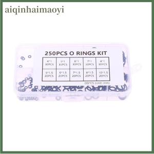 aiqinhaimaoyi 250PCS/box NBR Seal Ring Kit Nitrile Rubber NBR O-Ring Gasket Sealing O Ring