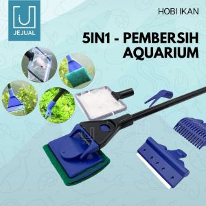 Alat Pembersih Aquarium Set 5 in 1 Cleaning Brush FPD-51 Brush/Scrub Akuarium