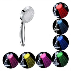 SIDSI 1pc Colorful Home Bathroom Sprinkler Light Water Bath Shower Head ShowerHead LED 7Color
