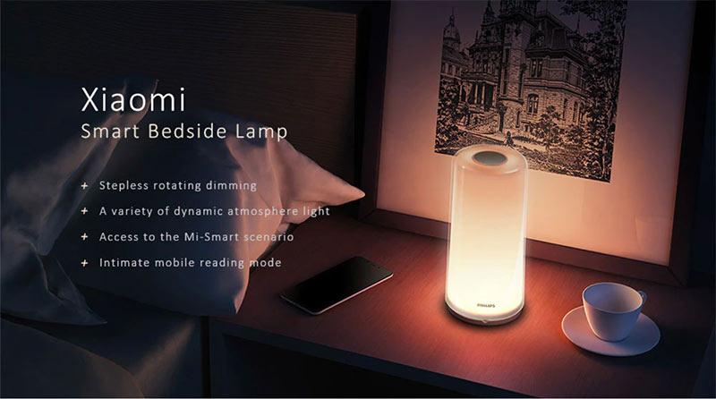 โคมไฟตั้งโต๊ะ Xiaomi Philips Bedside Lamp - โคมไฟฟิลิปส์หัวเตียงอัจฉริยะ (BLE Gateway) (CN)