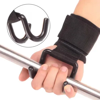 ĐAI QUẤN CỔ TAY CÓ MÓC THÉP 1 CẶP | LIFTING STRAP GYM DEADLIFT BARBELL PULL UP CROSSFIT