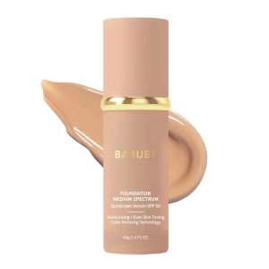 4 in 1 Color Changing Foundation Medium Spectrum Makeup (1.4 Fl.Oz)  Hydrating & waterproof concealer with medium to full buildable coverage long-lasting lightweight flawless finish makeup