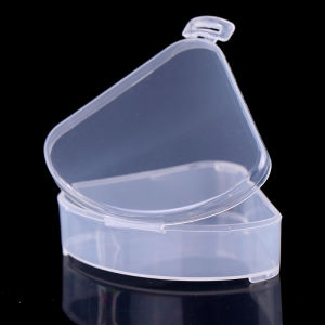 【Clementty】 Portable Triangle Sponge Transparent Cosmetic Bag Makeup Puff Box Storage Case