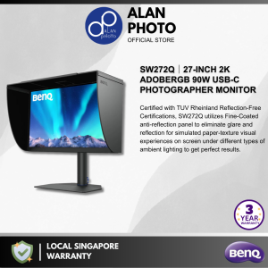 BenQ PhotoVue Monitors SW272Q│27-inch 2K AdobeRGB 90W USB-C Photographer Monitor