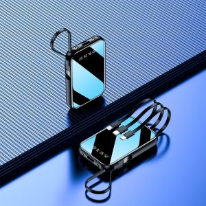Solar mah original 1mAh original with build in cord Solar Charger 2 USB Ports and 4 cable with LED for cellphone