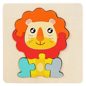 WE Puzzle Jigsaw Chunky 105CM Puzzle Jigsaw Premium Anak Kayu 3D Timbul Karakter Hewan dan Kendaraan Puzzle Wooden Edukasi