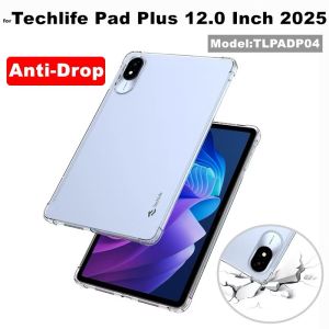 for Techlife Pad Plus 12.0 Inch 2025 TLPADP04 Case Transparent Air-bags Soft Silicone TPU Protection Shockproof Shell Cover