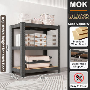 Boltless Steel Shelf 6 Layer Metal Rack Adjustable Heavy Duty Shelves Organizer Space Saver Supermarket home storage rack