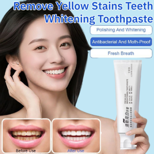 Remove Yellow Stains Teeth Whitening Toothpaste Deeply Cleanses Freshens Breath Reduces Fresh Strengthens TeethToothpaste