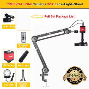 【จัดส่ง 24 ชั่วโมง】กล้องจุลทรรศน์ดิจิทัล 4K 48MP HDMI USB 60FPS พับได้ สําหรับซ่อมโทรศัพท์มือถือ PCB ดูเครื่องประดับ แกะสลัก ทํางาน