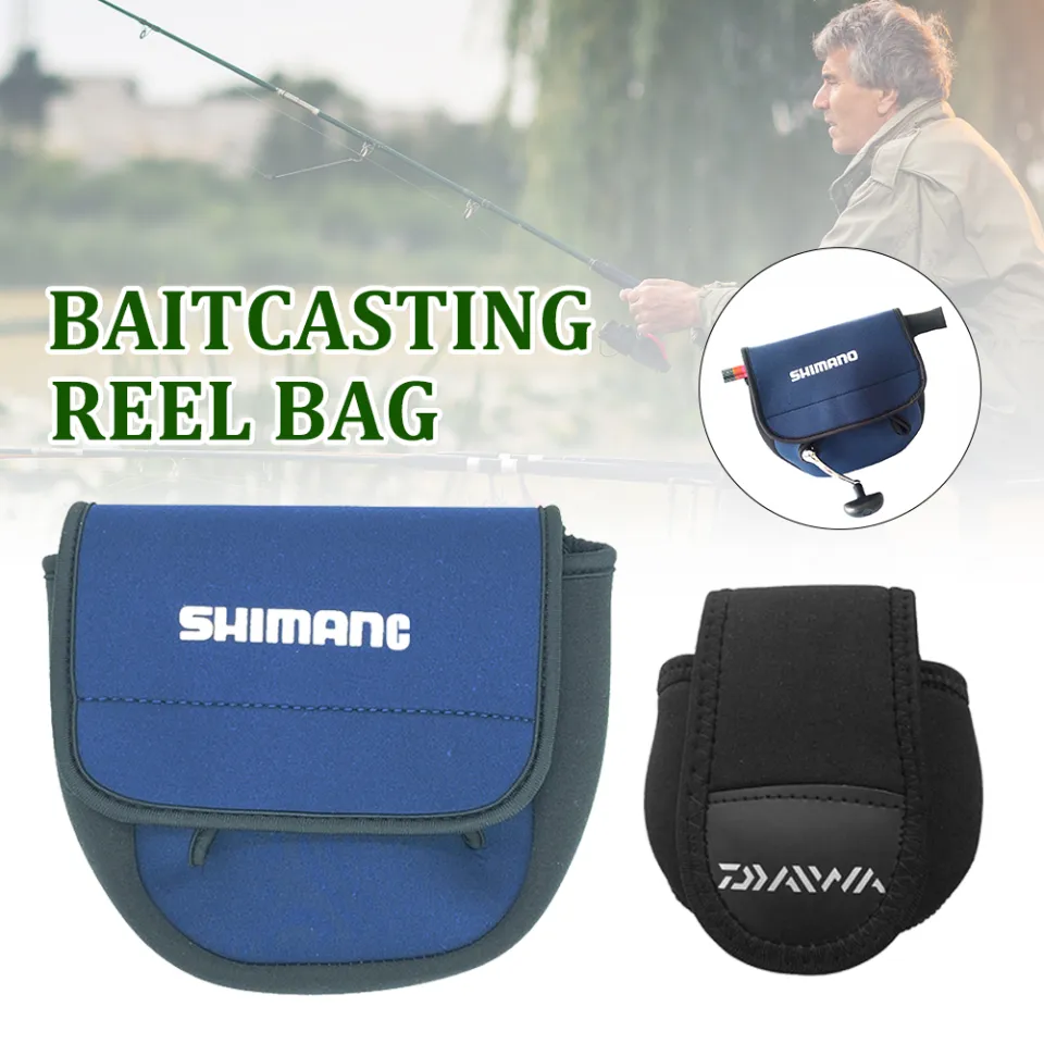 Txshangmao Free Ship shimano/DAIWA Fishing Reel Bags Baitcasting Reel Bag Cover  Fishing Spinning Reels Protective Storage Case Pouch Fly Fishing Reel  Tackle Cover
