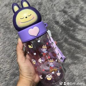 DXUU Botol Minum Teguk Karakter Sanrio Anak 450 mLBPA Free Kuromi My Melody Cinnamoroll Labubu