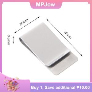 【MPJow】 High Quality Metal Pen Holder Money Clip Fashion Simple Stainless Steel Money Clip Dollar Cash Clamp Holder Wallet for Men Women