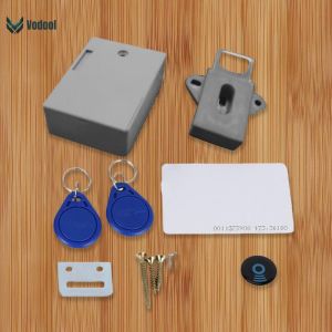 Smart RFID Cabinet Lock for Shoes and Drawers Invisible Sensor Digital Lock with Keyless Entry in Silver Color